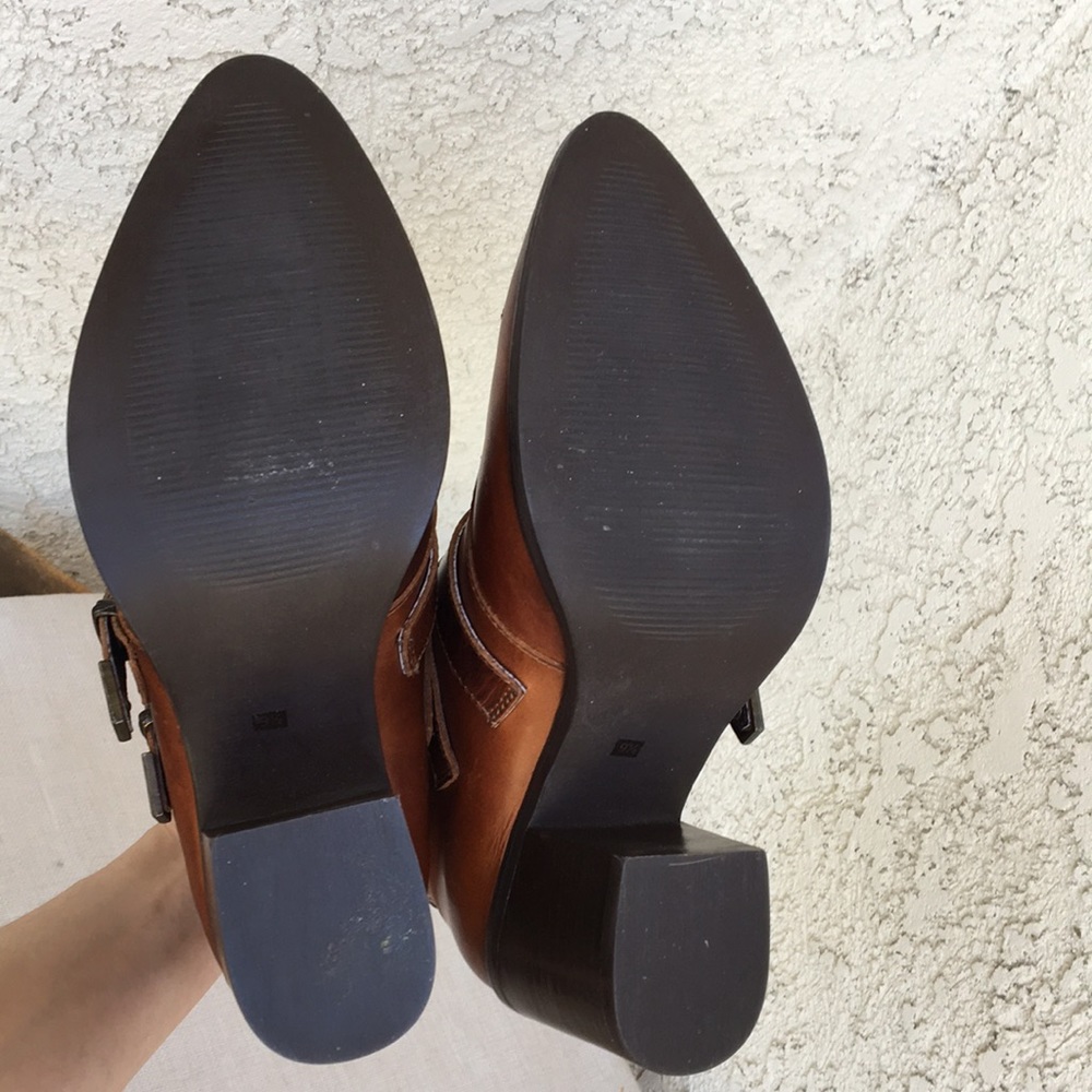 Steve Madden Leather Prairie Boots Fits 8.5 9 - Picture 7 of 12